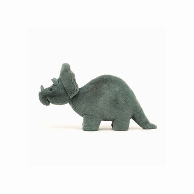 Jellycat Fossilly Triceratops Dinosaurs UK | 18703ZVTL